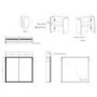 Double Door Chrome Mirrored Bathroom Cabinet with Lights, Bluetooth Speaker & Demister 800 x 700mm - Ursa