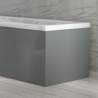 800mm Light Grey Wooden End Bath Panel - Pendle