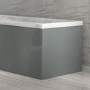 800mm Light Grey Wooden End Bath Panel - Pendle