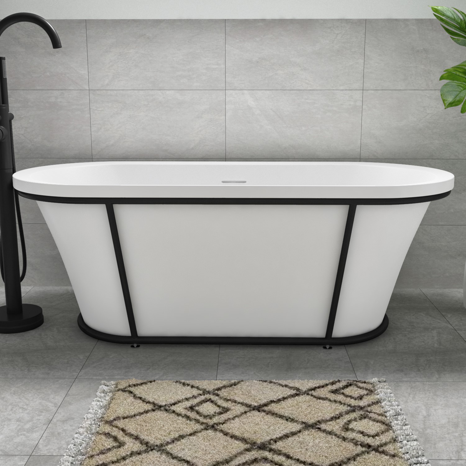 Freestanding Double Ended Bath 1630 x 720mm - Garda