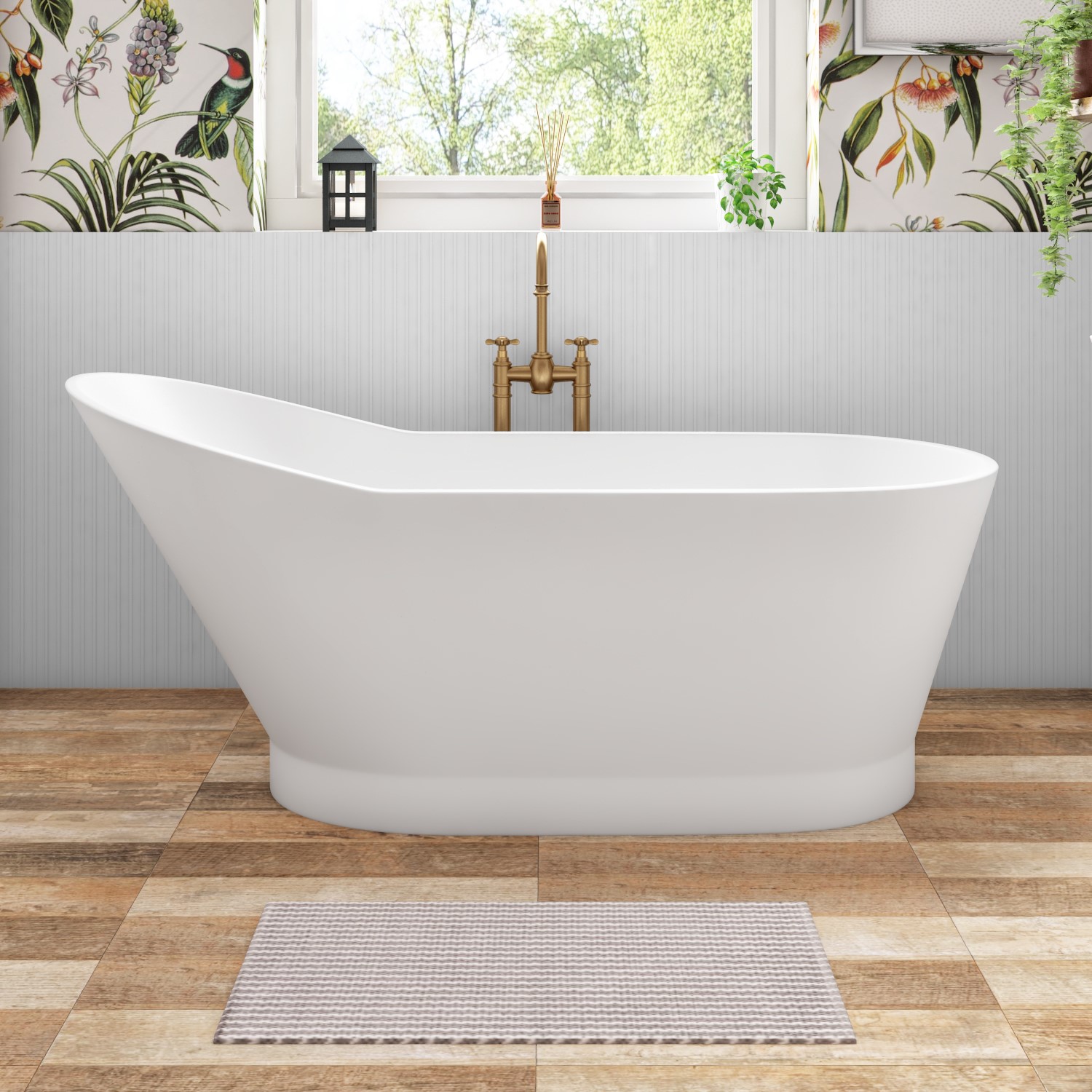 Freestanding Double Ended Slipper Bath 1700 x 750mm - Canterbury