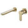 GRADE A2 - Wall Mounted Brass Basin Mixer Tap - Zorah
