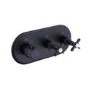 GRADE A1 - Camden Concealed Thermostatic Shower Valve 2 Outlet - Matt Black