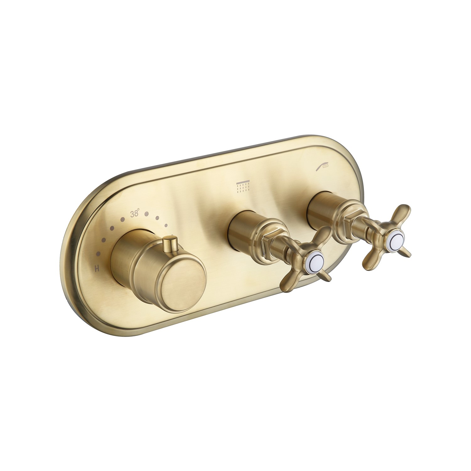 Brass Concealed Thermostatic Shower Valve 2 Outlet - Camden