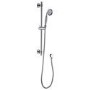 Chrome Traditional Round Adjustable Height Slide Rail Kit with Hand Shower - Camden