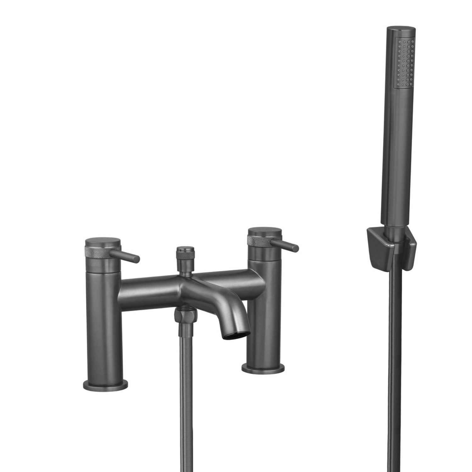 Gunmetal Bath Shower Mixer Tap - Axel