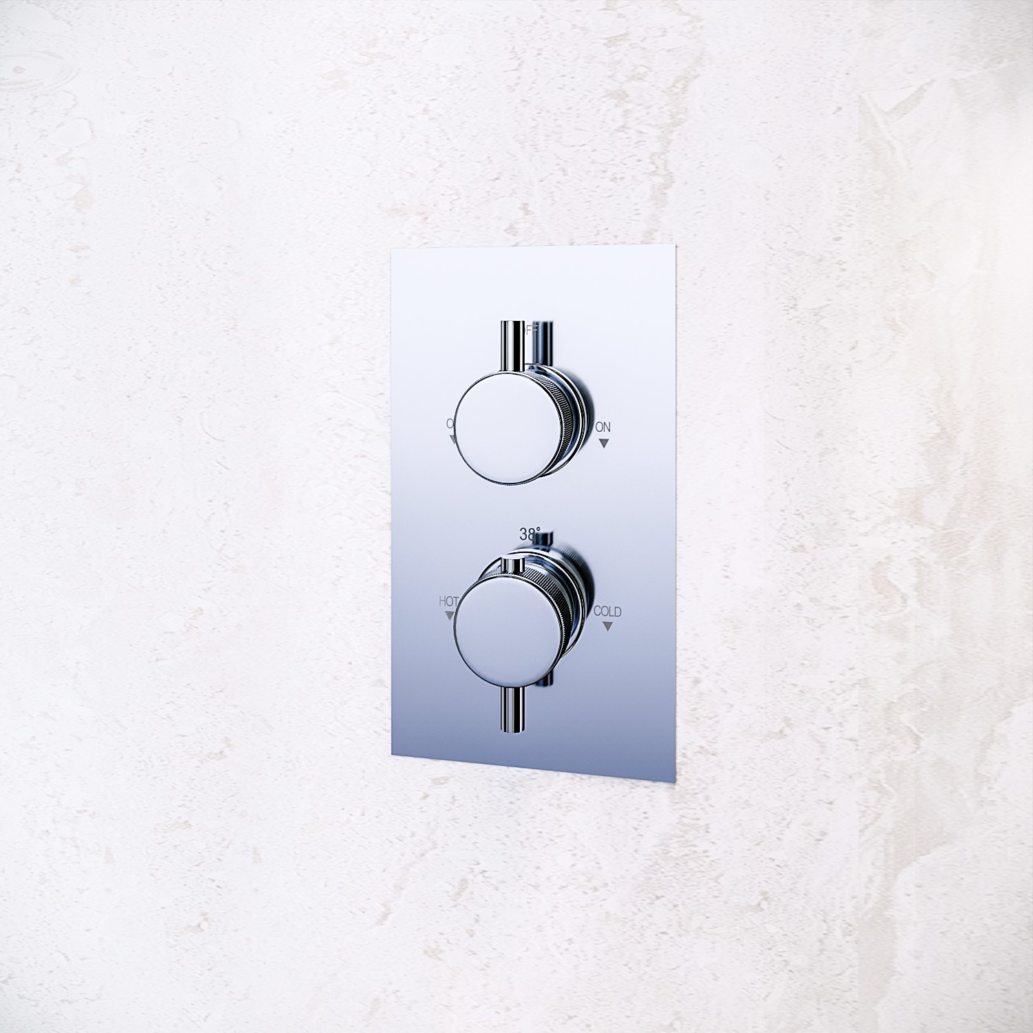 Axel Concealed Shower Valve - 1 Outlet - Chrome