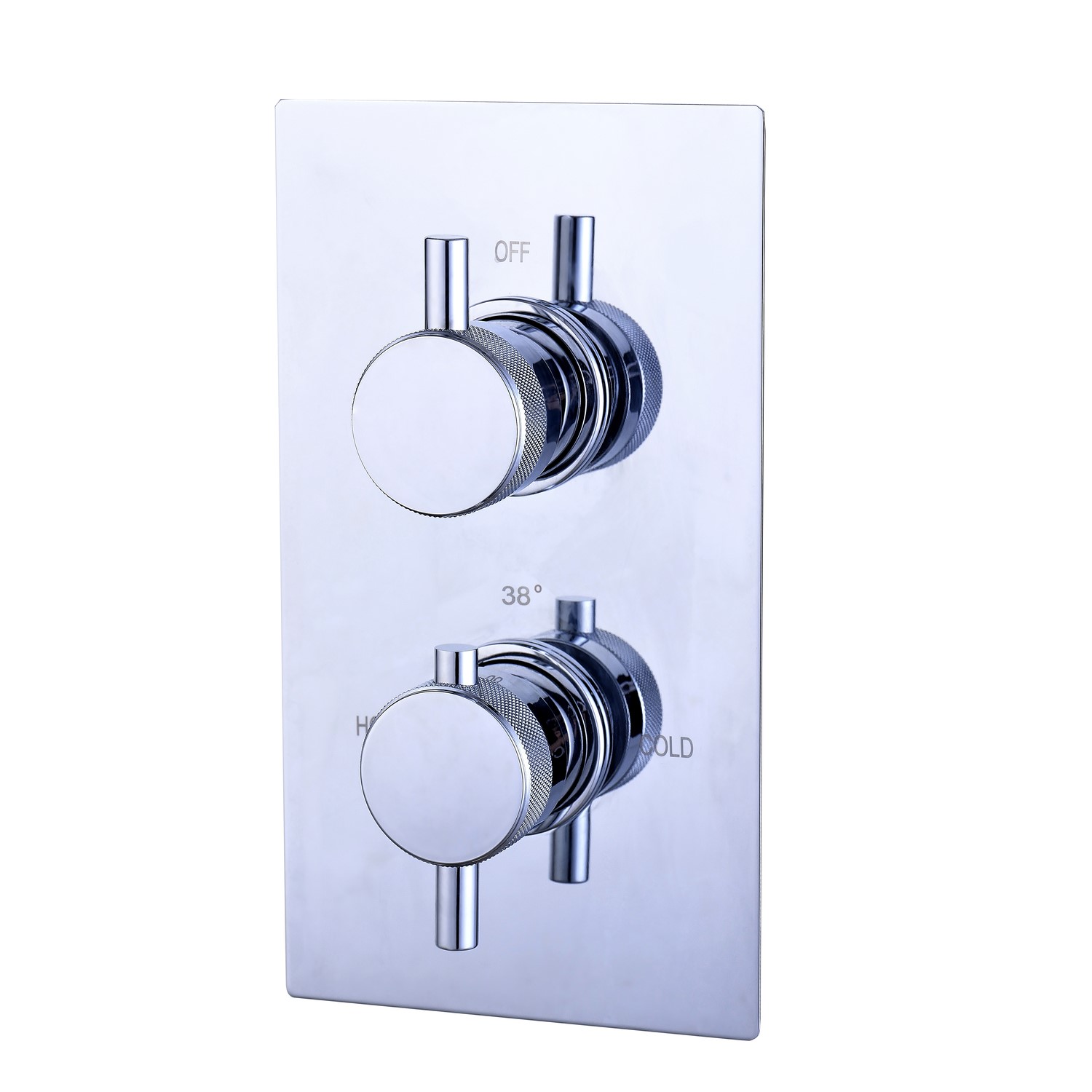 Axel Concealed Shower Valve - 2 Outlet - Chrome