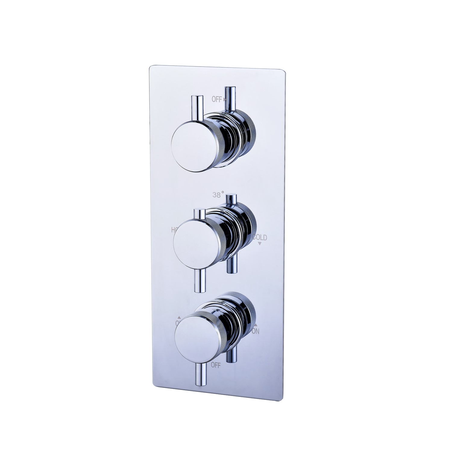 Axel Concealed Shower Valve - 3 Outlet- Chrome