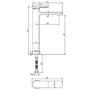 ONLY OPENED - Tall Gold Mono Basin Mixer Tap - Meko