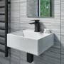 Black Cloakroom Mono Basin Mixer Tap - Zana