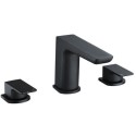 A1/BeBa_27751 ONLY OPENED - Black Bath Mixer Tap - 3 Tap Hole - Zana