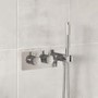 GRADE A1 - Flow Round Thermostatic Concealed Shower Valve with Handset - 2 Outlet