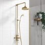 GRADE A1 - Brushed Brass Traditional Shower Set - Camden
