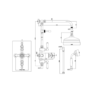 GRADE A2 - Brushed Brass Traditional Thermostatic Shower Set - Camden