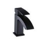 Black Cloakroom Mono Basin Mixer Tap - Wave