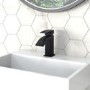 Black Cloakroom Mono Basin Mixer Tap - Wave