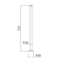 GRADE A1 - Stand Pipes - Brushed Gold
