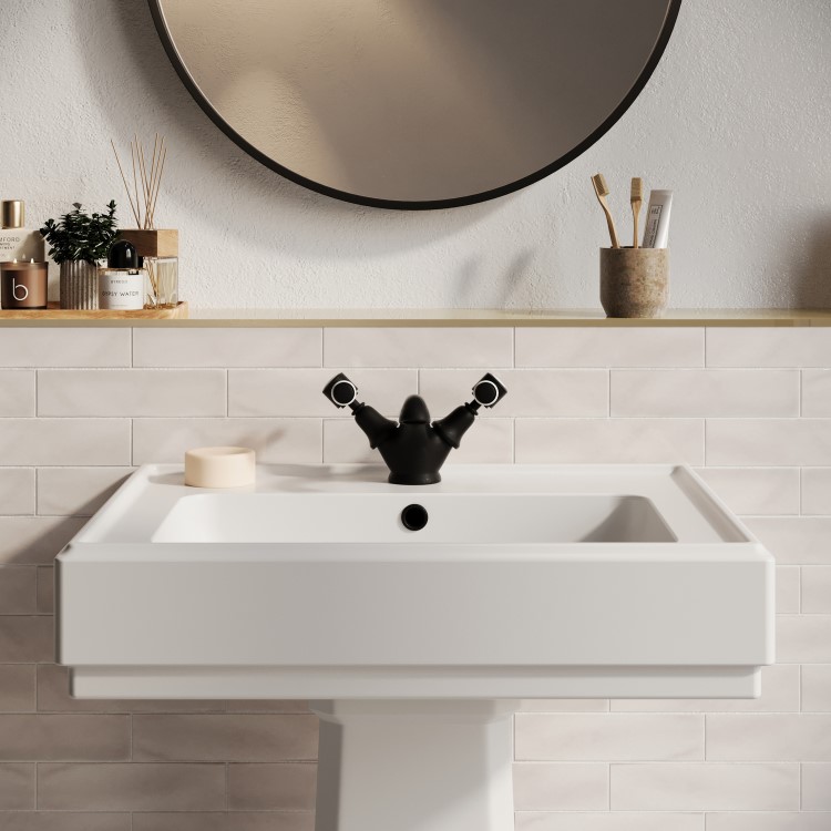 Black Basin Mixer Tap - Helston