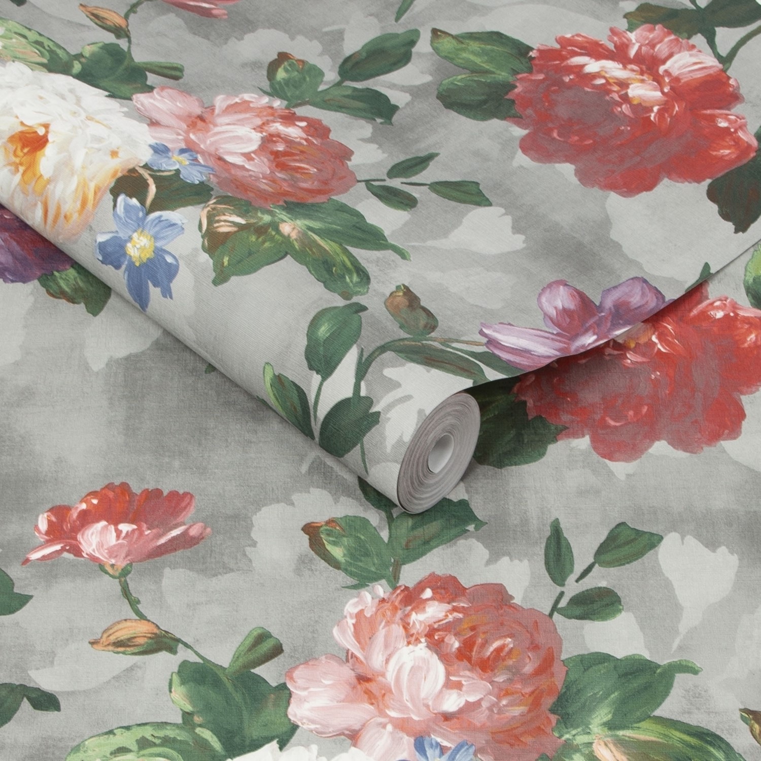 Grey Floral Wallpaper - Easy Superfresco