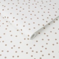 Rose Gold & White Confetti Wallpaper - Easy Superfresco