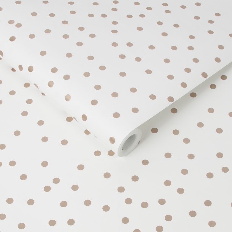Rose Gold & White Confetti Wallpaper - Easy Superfresco