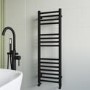 GRADE A2 - Black Towel Radiator 1200 x 400mm - Sahara