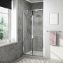 GRADE A1 - 900mm Bi- Fold Shower Door- Lyra