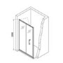 GRADE A1 - 900mm Bi- Fold Shower Door- Lyra