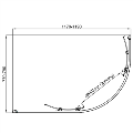 Carina 1200x800mm 6mm Offset Quadrant