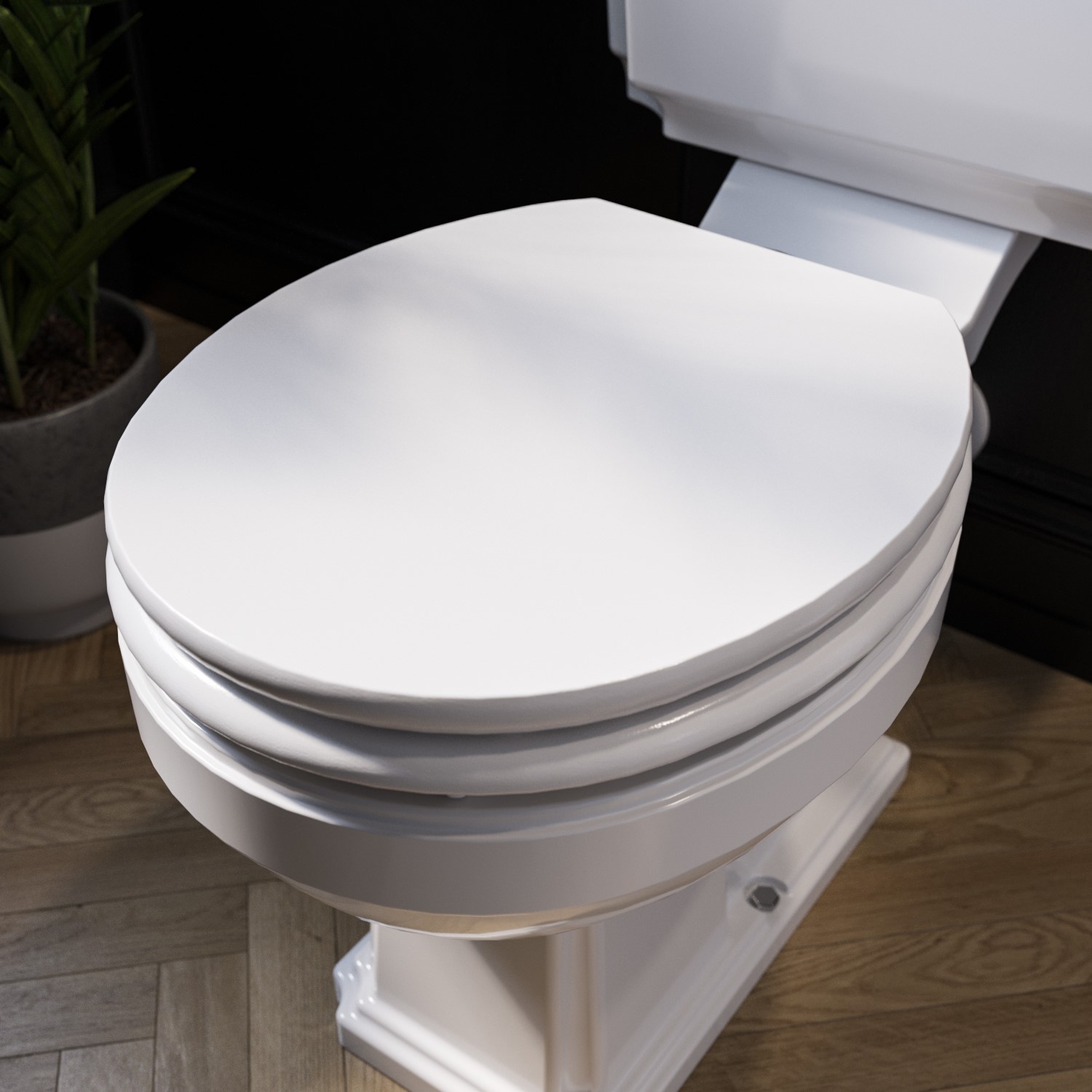Park Royal Wooden Soft Close Toilet Seat