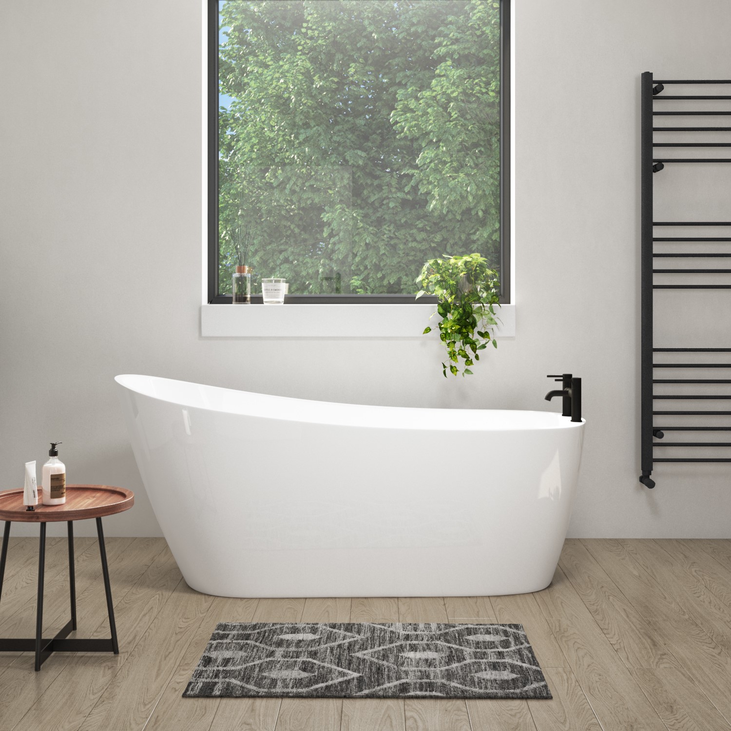 single ended free standing bath
