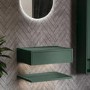 GRADE A2 - 600mm Green Wall Hung Countertop Shelves - Lugo