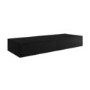 1200mm Black Wall Hung Double Countertop Vanity Unit - Lugo