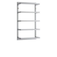 Chrome 5 tier wall mounted towel rack