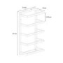 Chrome 5 tier wall mounted towel rack