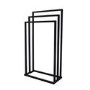 Black 3 Tier Free Standing Towel Rack