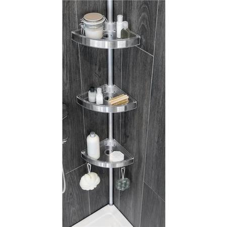 Chrome 3 Tier Telescopic Shower Caddy