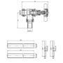 GRADE A1 - Brushed Brass Traditional Angled Radiator Valves