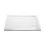 900x900mm Square Shower Tray - White Acrylic Stone Resin - Pearl