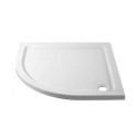 UNBD80Q100 800x800mm Quadrant 45mm White Stone Resin Shower Tray – Pearl