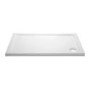 GRADE A2 - 1700x800mm Stone Resin Rectangular Shower Tray - Pearl