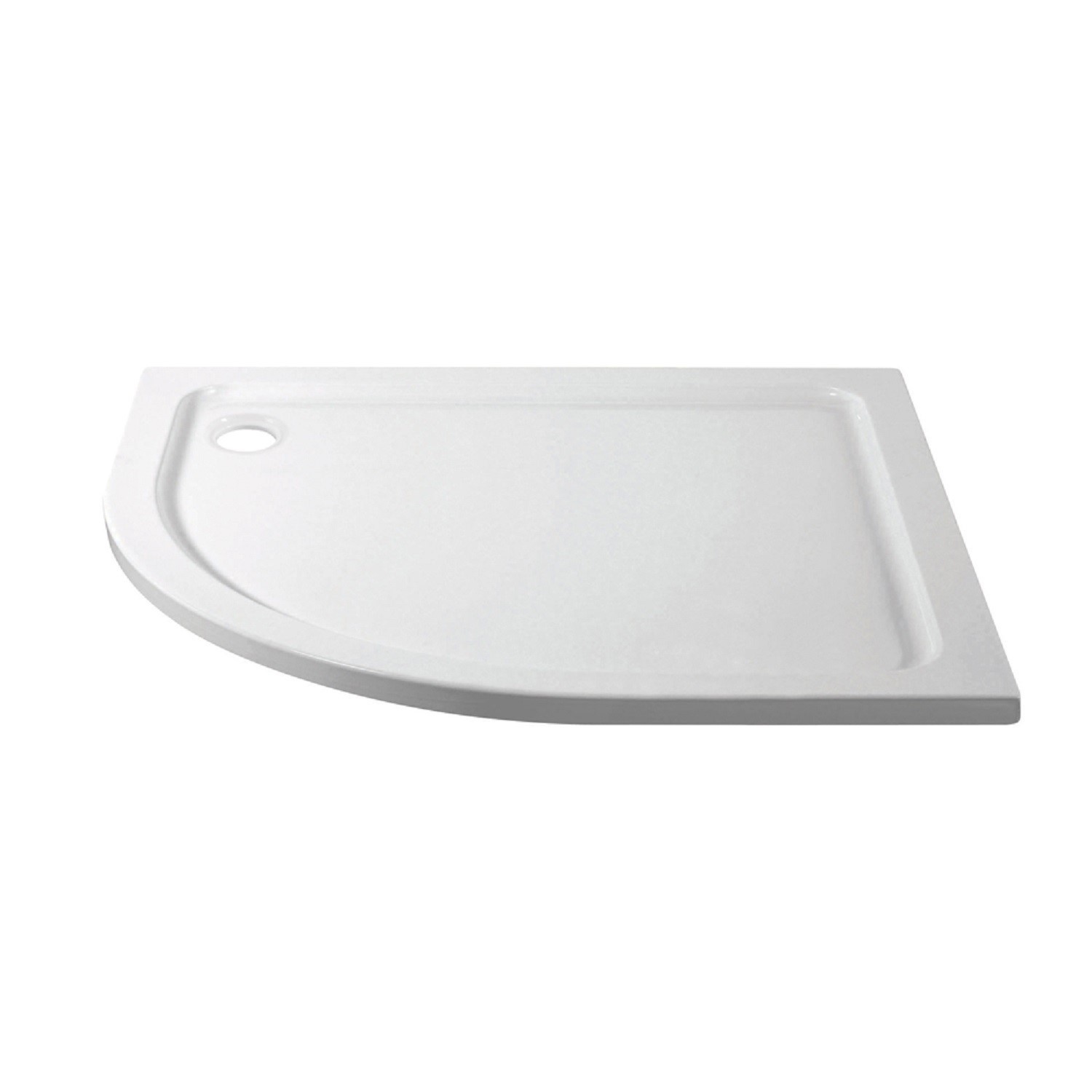 Stone Resin Left Hand Quadrant Shower Tray 1000x800mm