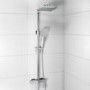 Thermostatic Mixer Bar Shower with Square Overhead & Handset - Koto