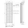 Brass Towel Radiator 1600 x 500mm - Sonoran