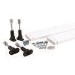 95mm High Riser Kit Pack for 760mm Width Shower Trays - White