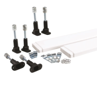 100mm High Riser Kit Pack for Offset Quadrant Shower Tray - White