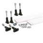 100mm High Riser Kit Pack for Offset Quadrant Shower Tray - White