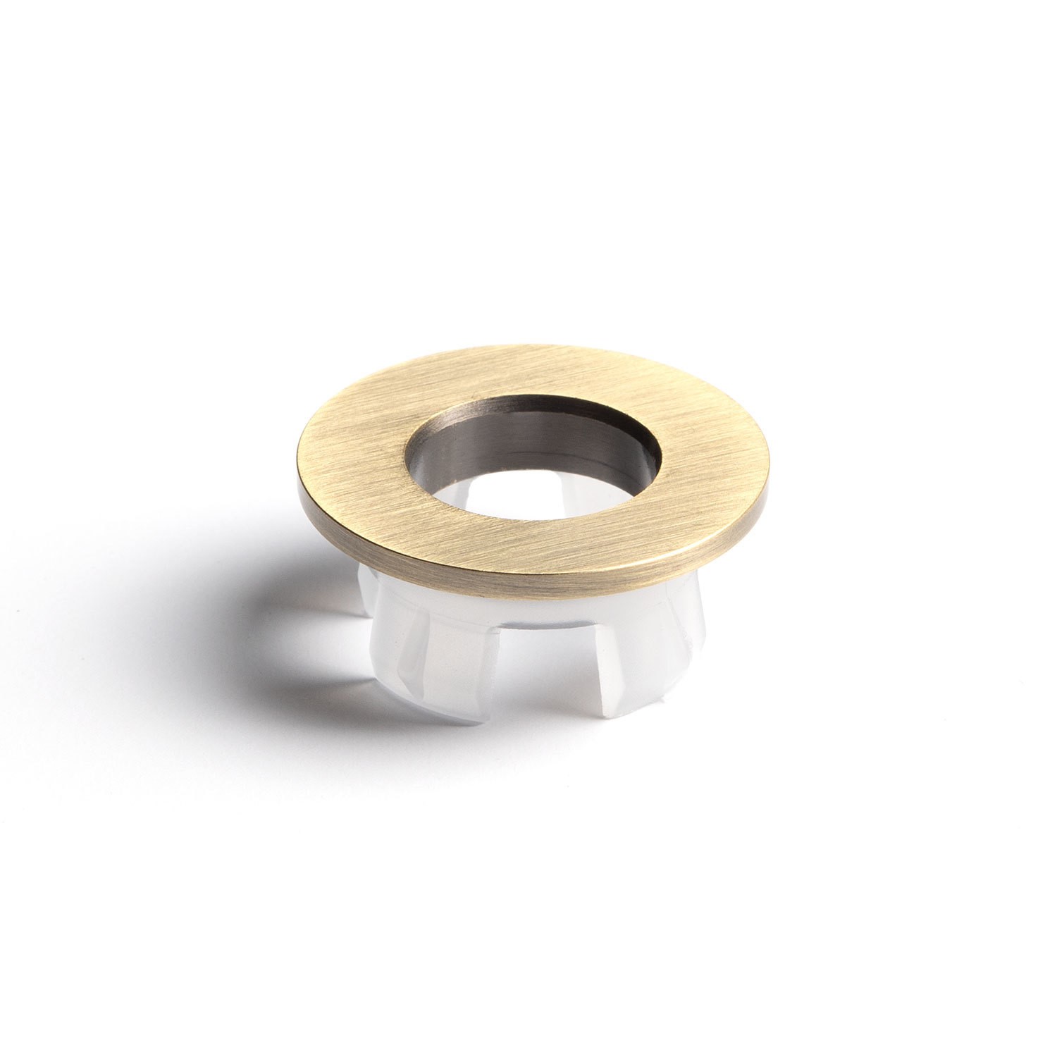 Brushed Brass Round Basin Overflow Cover...