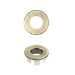 Brushed Brass Round Basin Overflow Cover - Ashford